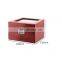 Luxury wood cigar box high glossy solid cedar cigar box packaging with lock