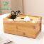 Free standing bamboo tissue box waterproof toilet paper tissue napkin box