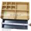 Bamboo Multi-Function Desktop Organizer; Store stationary items like notepads, file folders, paperclips, business cards, pens, &