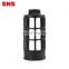 SNS PSU Series black color pneumatic air exhaust muffler filter plastic silencer for noise reducing