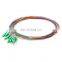 12 Fibers LC APC 9125 Single Mode Color-Coded Fiber Optic Pigtail