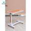 Wholesale Cheap Price Medical Hospital Mobile Swivel Wheel Over-Bed Dining Table For Eating on Bed Patient