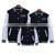 Baseball men jacket with leather sleeve custom embroidery patched logo varsity duffle OEM ODM