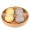 Wholesale Wooden Tableware Hotel Restaurant Tray Decoration Round Tray Walnut Real Wood Serving Tray With Handles