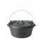 Drum cover cast iron camping pot outdoor saucepans