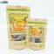 Wholesales biodegradable  kraft paper  zipper stand up  snack zip lock packing food bag with clear window