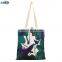 Heat transfer printing logo plain white fabric cloth cotton shopping beach  tote  bag canvas