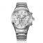 Elegant Chronograph Stainless Steel Case Watch Timepieces Luxury Watches Man