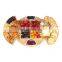 New Expandable Bamboo Cheese Charcuterie Platter Serving Tray Wooden Cheese Board Set Gifts With Fruit Tray