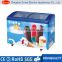Commercial quick freezing glass top ice cream chest deep freezers