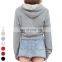 Womens Sweatshirt Slim Street Coat Custom Running Wear Long Sleeve Gym Fitness Jackets Women Short Hooded Zipper Yoga Jacket