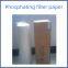 Phosphating solution treatment filter paper