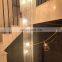Custom modern hotel stairs luxury long pendant light staircase crystal chandelier