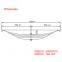 UCB0201, UXB000201, UXB0201, TRA-699  Traily Trailer Parabolic Spring Arm Wholesale For Fruehauf