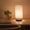 Modern Concise Style Cylindrical Cloth Lampshade Small Table Lamp Desk Lamp Bedside Lamp