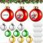 Mayorista de decoraciones navide?as de plástico personalizadas a medida. Bolas de sublimación en blanco para adornos de árbol de Navidad