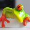 1 Chaste Frog ornament Tabletop Decoration Climbing Frog statue Car Model Mini decorative tabletop toy Resin
