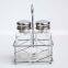 Amazon supply Reliable high quality Glass seasoning spice jar salt and pepper shaker set with rack