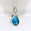 Angel tears girls jewelry wholesale crystal drop necklace