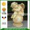 outdoor decoration angel sleeping fibreclay garden statue