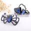 Stylish vintage ink Blue Crystal springs burst hair clip,hair clips,Hair Clasp