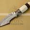 CITIZEN KNIVES,BEAUTIFUL CUSTOM HAND MADE DAMASCUS STEEL HUNTING BOWIE KNIFE