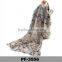 New Arrive Summer Style Scarf Flower Printed Silk Voile Scarf For Woman