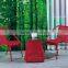 red bistro set rattan patio furniture