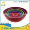 factory direct sale solid colored melamine salad plastic mixing bowl
