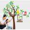 ALFOREVER the owl sit on the tree wall sticker,owl tree sticker