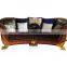 Luxury royal design living room furniture classic sectional sofa set antique sofa A45160