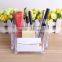 Acrylic imitation plastic pocket pen holder with business card pocket