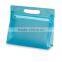 Sewing clear PVC zipper packaging bag