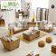 Vintage Leisure Style Real Rattan Wicker Living Room Sofa Furniture Set