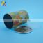 Air-proof Alu foil liner paper round box with easy open end