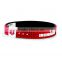 engrave custom id silicone bracelet barcode bracelet