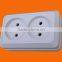 European style surface mounted schuko socket outlet double (S1210)