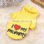 Yiwu Berry 4 Color 4 Size I Love My Daddy Mommy Winter Dog Cotton Sweater