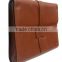 Men Brown synthetic leather clutch bag