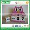 Pink Owl Decor Wood Block Perpetual Calendar