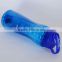 2016 BPA free Tritan plastic material drinking water bottle child water bottle with rubber straw and ice infuser