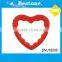 Cheap small heart shape plastic cosmetic pocket mirror