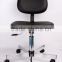 adjustable fiber reference plastic lab stool with wheels