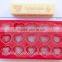 FDA /LFGB Food Grade Customized Silicone Heart Shaped Ice cube Trays