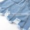 wholesales fancy girls fashion women ripped raw edges skinny denim jeans short skirts