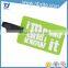 Factory direct sale rubber pvc travel luggage name tags