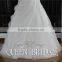 Real Sample Off-shoulder Long Sleeve Crystal Beaded Ruffled Skirt Latest Wedding Gown Designs