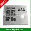 Vandal proof IP65 industrial military trackball with keypad