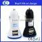 led lighting dual usb 12v car battery charger