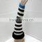 black fur top funny arm warmers